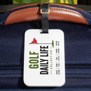 Golf Tägliche Lebensroutine Gepäckanhänger
