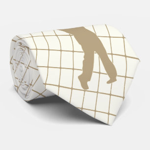 Golf Tan Silhouette Golfer und Golf Club Krawatte