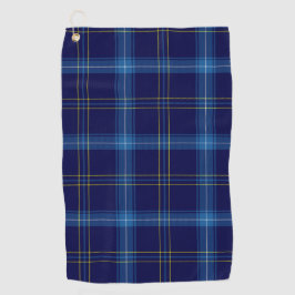 Golf Tartan bleu Motif serviette de Golfer