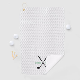Golf Team INITIALS Golfklubs Ball Player Golfhandtuch