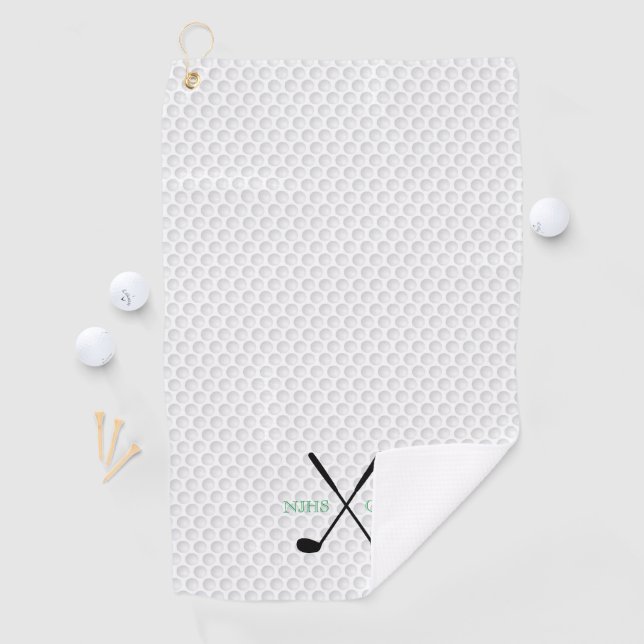 Golf Team INITIALS Golfklubs Ball Player Golfhandtuch (Insitu)