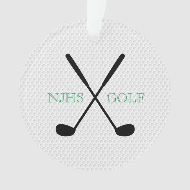 Golf Team Turnier Souvenir Personalisiert Ornament (Vorderseite)
