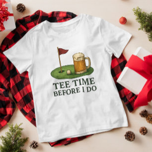 Golf-Tee-Time vor dem großen Ja-Wort Junggesellena T-Shirt