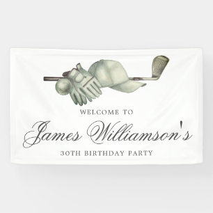 Golf Thema 30. Geburtstag Party Custom Willkommen Banner