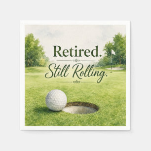 Golf-Thema für Golfer-Ruhestandsfeier Serviette