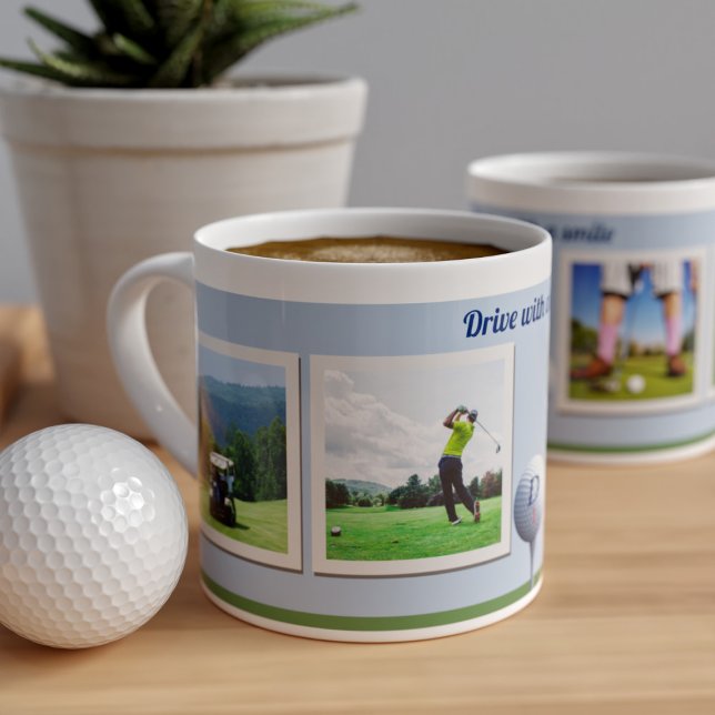 Golf Thema Golfer Vater Instant Foto Espresso Cup Espressotasse (Von Creator hochgeladen)