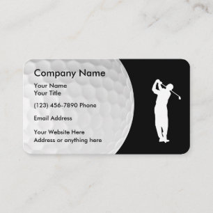 Golf Thema Modernes Design Visitenkarte