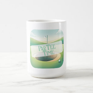 Golf Thema Par-T-Shirt-Tasse Kaffeetasse