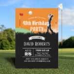 Golf Theme Adult 40. Geburtstag Party Einladung<br><div class="desc">Spielen wir Golf Outdoor 40. Geburtstags-Party Einladungen.</div>