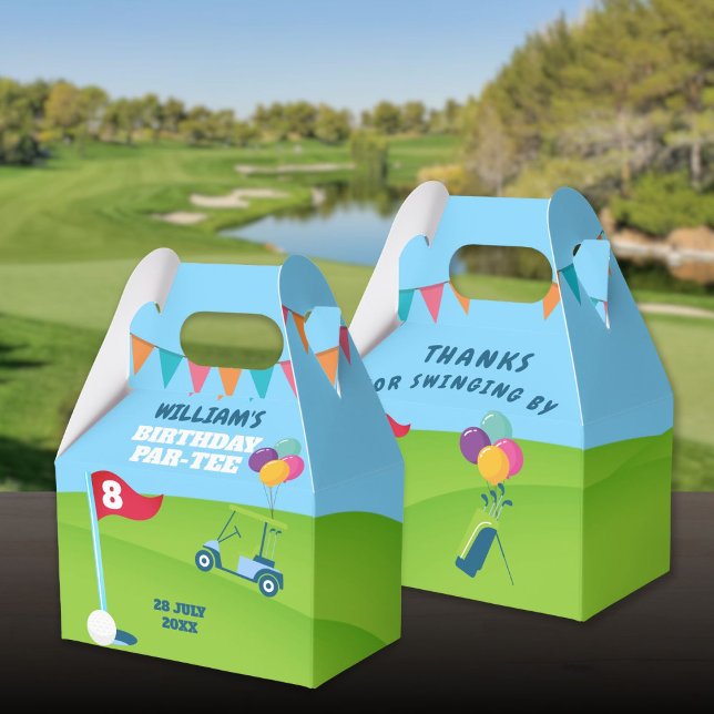 Golf Theme Birthday Party Geschenkschachtel (Golf Theme Birthday Party Partee Favor Boxes)