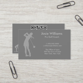 Golf Theme Card - Ladys Visitenkarte