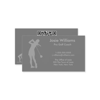 Golf Theme Card - Ladys Visitenkarte