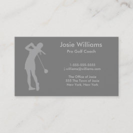 Golf Theme Card - Ladys Visitenkarte