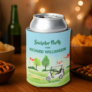 Golf-Theme für Männer Bachelor-Party - Datum Dosenkühler