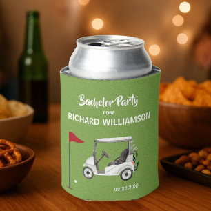 Golf-Theme für Männer Bachelor-Party - Datum Dosenkühler