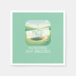 Golf Theme Green Party Serviette