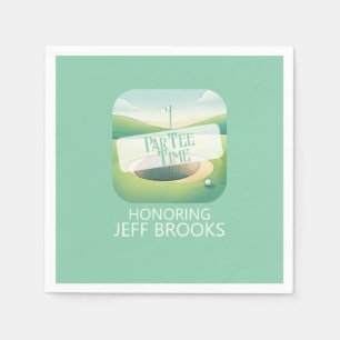 Golf Theme Green Party Serviette