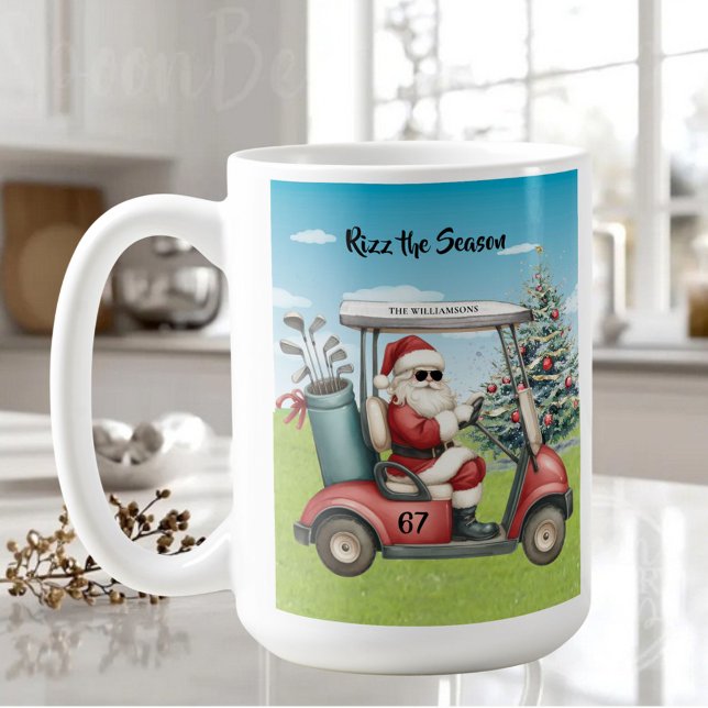Golf Theme Rizz the Season 67 Name Kaffeetasse (Von Creator hochgeladen)