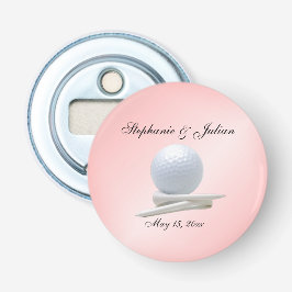 Golf Theme Wedding Pink Matchboxen Flaschenöffner