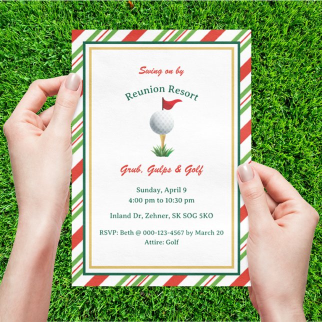 Golf-Themed Master-Party Einladung (Von Creator hochgeladen)