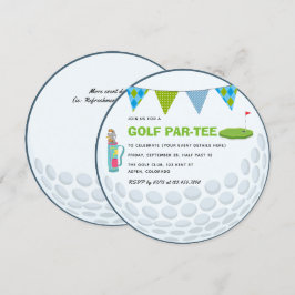 Golf Themed Party Einladung