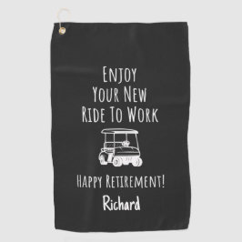 Golf Themed Retirement Gifts Funny Golfer Related  Golfhandtuch