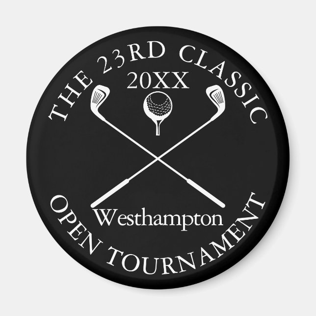 Golf Tournament Classic Elegant Magnet (Vorne)