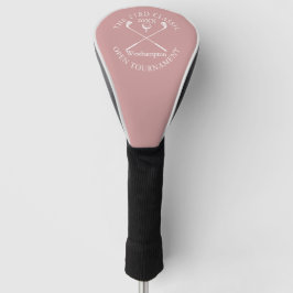 Golf Tournament Classic Event Dusty Rose Pink Headcover