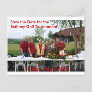 Golf Tourney Save the Date Postkarte