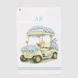 Golf Towel | Floral Fairway Monogram Golfhandtuch