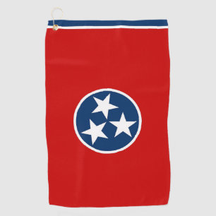 Golf Towel mit Flagge von Tennessee, USA Golfhandtuch