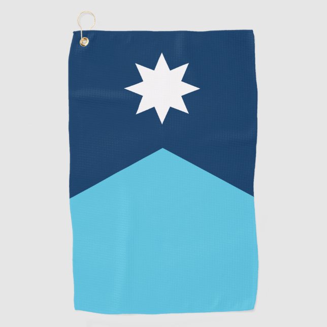 Golf Towel with flag of Minnesota, USA Golfhandtuch (Vorderseite)