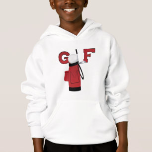 Golf trägt rote Taschen-T-Shirts und Geschenke zu Hoodie