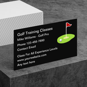 Golf-Training moderne Visitenkarten Visitenkarte