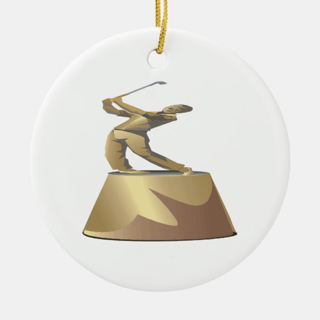 Golf-Trophäe Keramik Ornament (Vorne)