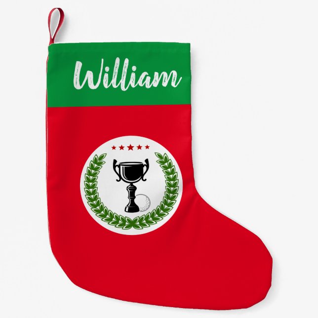 Golf Trophy Weihnachts-Strumpf Kleiner Weihnachtsstrumpf (Vorderseite)