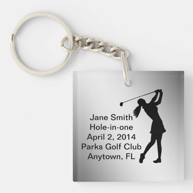 Golf Trou-dans-un la commémoration personnalisable (Devant)