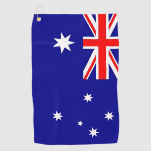 Golf-Tuch mit Flagge von Australien Golfhandtuch