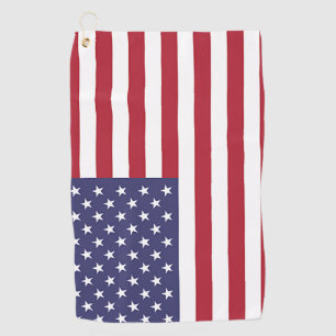 Golf-Tuch mit Flagge von USA Golfhandtuch