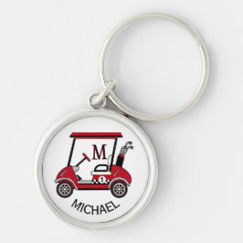 Golf Typ Geschenk Name des benutzerdefinierten Kar Schlüsselanhänger
