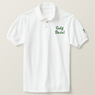 Golf Typ Grüntöne Junkie White besticktes Shirt