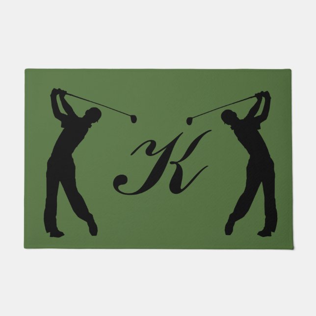 Golf-Typ-kundengerechtes Monogramm Fußmatte (Vorderseite)