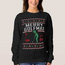 Golf Ugly Christmas Sweater Merry Golfmas T-Shirt