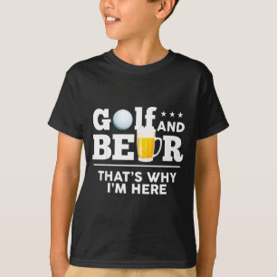 Golf und Bier-Witz Dad Lustig Vatertag Trinken  T-Shirt