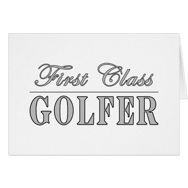 Golf und Golfspieler: Klassen-Golfspieler (Vorderseite (Horizontal))