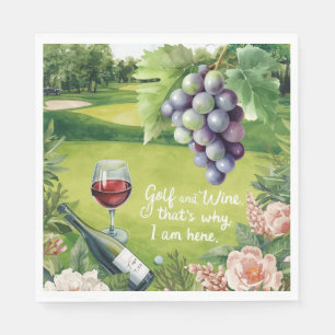 Golf und Party für Golfer Serviette