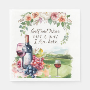 Golf und Party für Golfer Serviette
