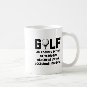 Golf und unendlich viele Tauchen Golf spielen P Kaffeetasse