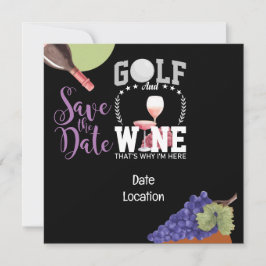 Golf und Wein für Golfer Save the Date