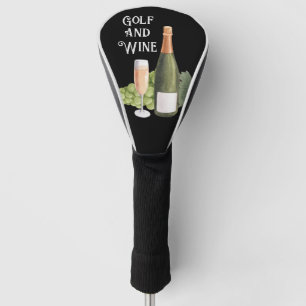 Golf und Wein für Golfspieler Headcover